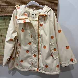 Kids Zara Peaches Rain Coat- Size 4/5